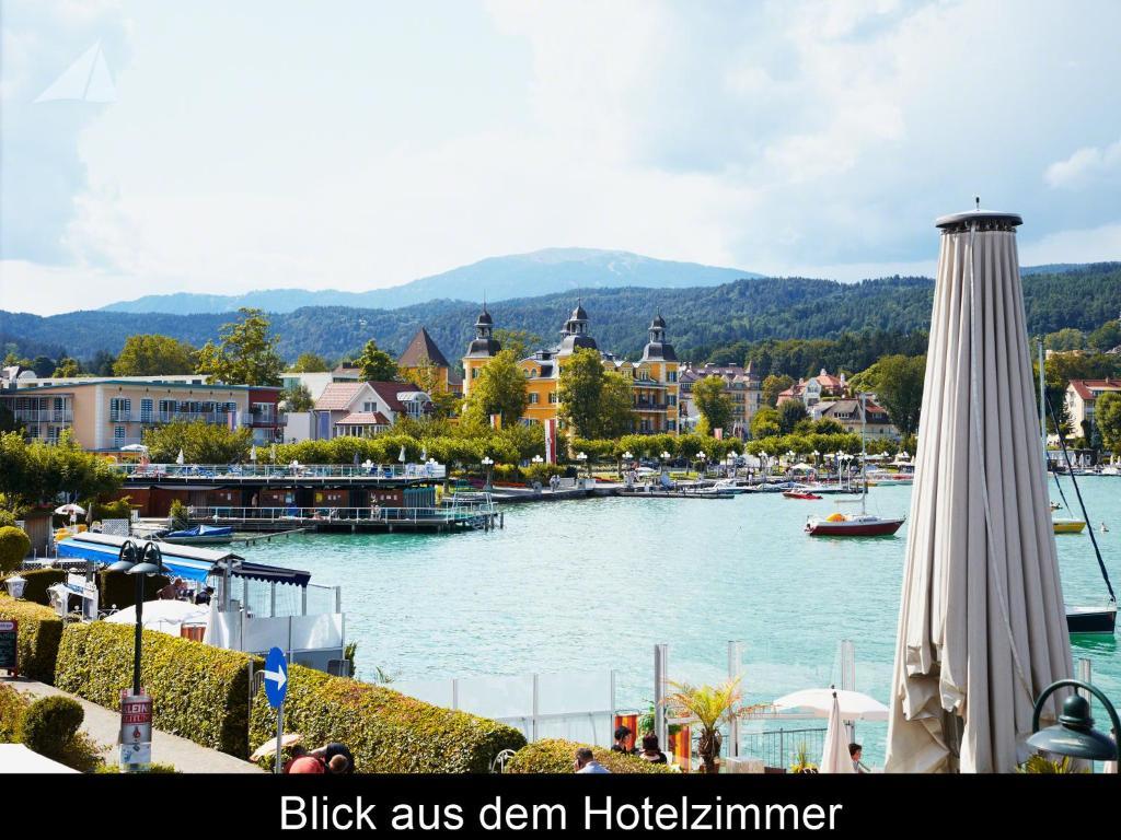 Hotel-Restaurant "Veldener Traumschiff" Direkt Am See In 2Min Im Zentrum Velden am Wörthersee Exterior foto