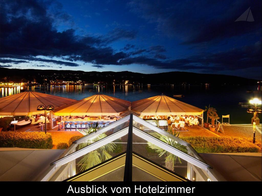 Hotel-Restaurant "Veldener Traumschiff" Direkt Am See In 2Min Im Zentrum Velden am Wörthersee Exterior foto